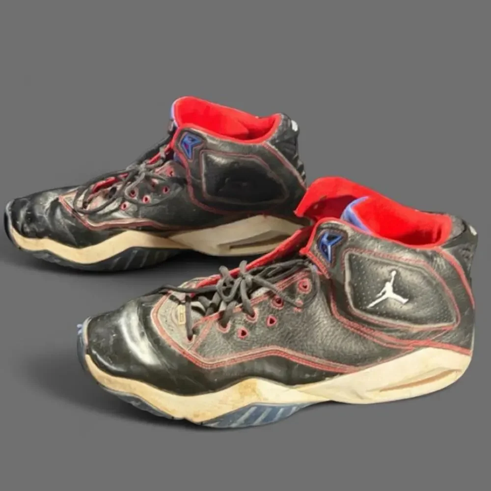 🚨 Nike Jordan B'Loyal Mid Bred Black & Red Sneakers Shoes Men’s Size 13 👟